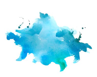 soyut mavi suluboya mürekkep sıçratma dokusu arkaplan vektörü 