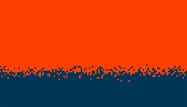 piksel efekt vektörlü kırmızı ve mavi noktalı desen pankartıName