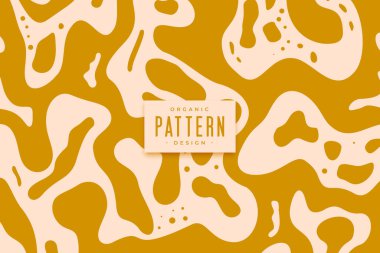 Zarif düzensiz organik eğri desenli arkaplan tasarım vektörü