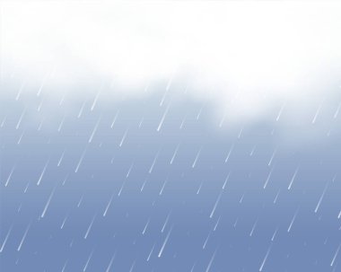 Duman etkisi vektörlü gerçekçi yağmur damlası arkaplanı