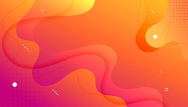 Sunum vektörü için geometrik şekilli modern sıvı gradyan pankartıName