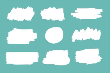 Fırça etkisi vektörü ile grungy kaba doku arkaplanı koleksiyonu