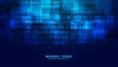 Futuristic binary code programming tech background design vector clipart svg vector 