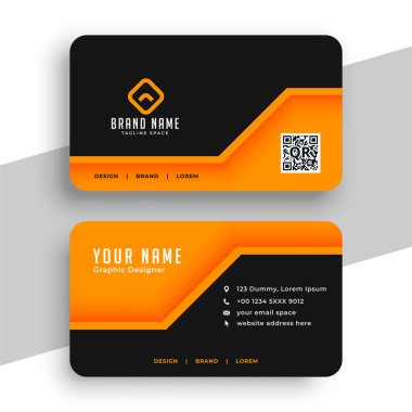 kurumsal kimlik vektörü için yaratıcı ve modern kartvizit şablonu