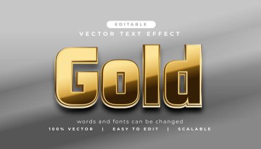 premium parlak altın metin efekti biçimi vektörü