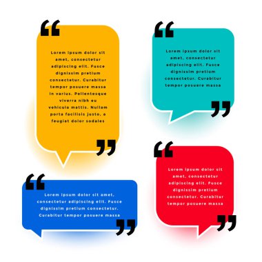 İfade veya geribildirim vektörü için modern referans işaretleme şablonu seti