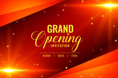 Yeni yolculuk kutlama vektörü için büyük açılış töreni arkaplanı