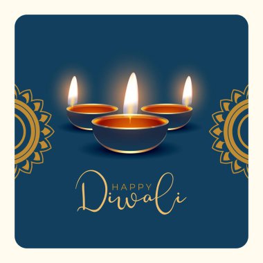 Güzel Happy Diwali arka plan tasarım vektörü istiyor