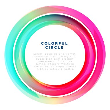 sunum vektörü için güzel renkli geometrik şekil düzeni