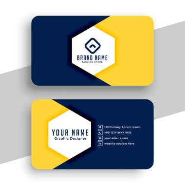 abstract company identity card template for corporate branding vector