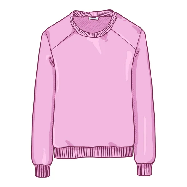 ベクターシングル漫画ピンクのスウェットシャツ — ストックベクタ