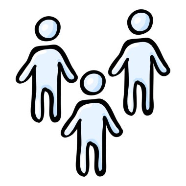 Beyaz Arkaplanda Vektör Doodle Hedef Seyirci Simgesi