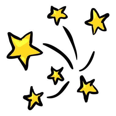 Havai fişekler - El Çizimi Doodle Simgesi