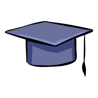 Mezuniyet Kaptanı - El Çizimi Doodle Simgesi