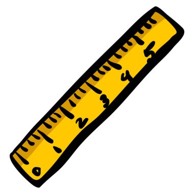 Cetvel - El Çizimi Doodle Simgesi