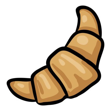 Kruvasan - El Çizimi Doodle Simgesi