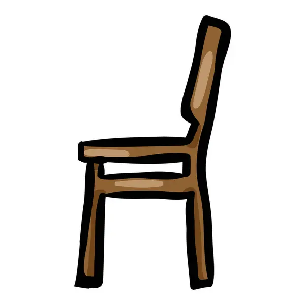 Кресло Ручной Рисунок Икона Каракули Стоковый вектор