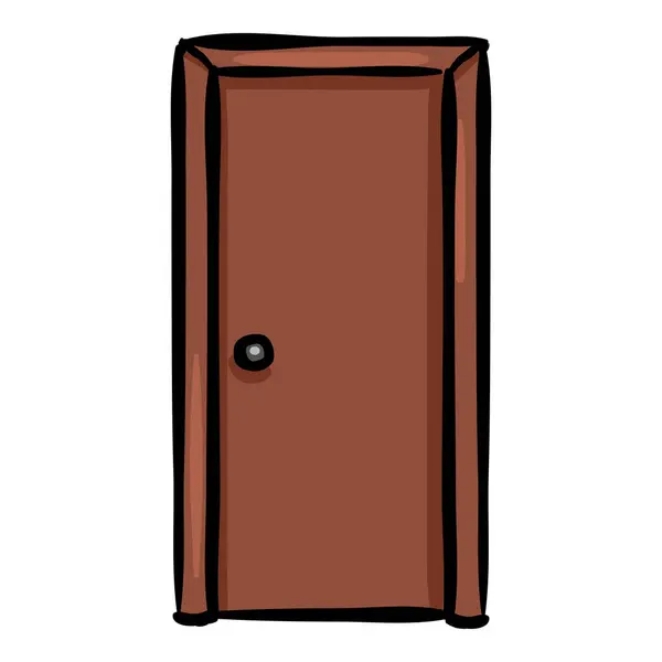 Дверь Нарисованная Икона Векторная Графика