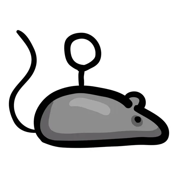 Mouse Toy Hand Drawn Doodle Icon 로열티 프리 스톡 일러스트레이션
