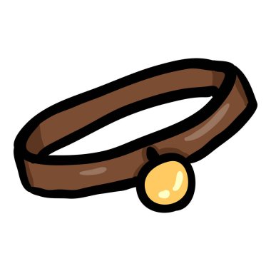 Köpek tasması El Çizimi Doodle Simgesi