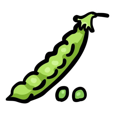 Bezelye Eli Çizilmiş Doodle Simgesi