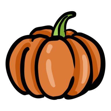 Balkabağı Eli Çizilmiş Doodle Simgesi