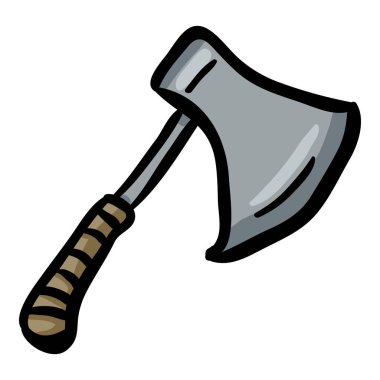 Baltayı Fırlatan El Çizen Doodle Simgesi