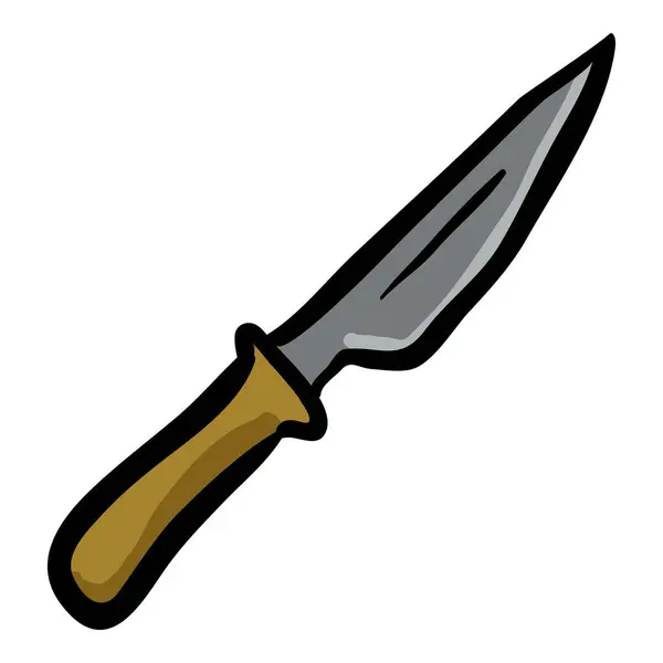 Couteau Main Dessinée Doodle Icône Illustration De Stock