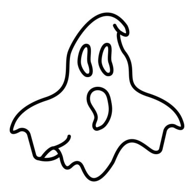 Vektör Tek Satır Simgesi - Hayalet