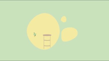 İşçilerin evdeki tele-çalışmalarını gösteren animasyon videosu