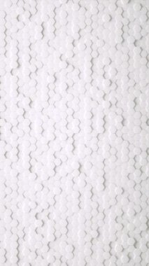 Beyaz geometrik altıgen soyut arkaplan. Gelecekçi ve teknoloji kavramı. 3B canlandırma, sonsuz döngü dikey