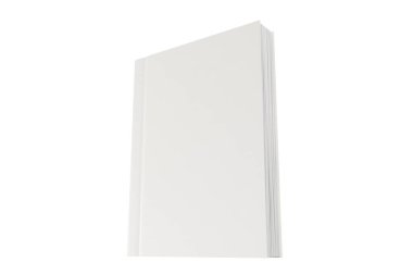 Mockup of a blank hardcover book on isolated background. Template ready for design presentation. clipart