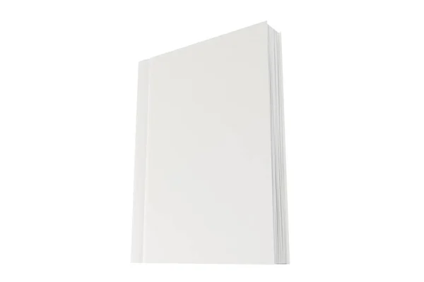 Mockup Livro Capa Dura Branco Sobre Fundo Isolado Modelo Pronto Imagem De Stock