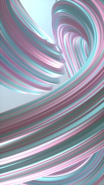 Animazione Verticale Modern Blue Pink Abstract Wave Pattern Concetto Rete — Video Stock
