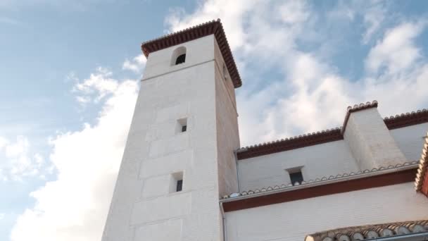 Kostel San Nicolas Granadě Španělsko — Stock video