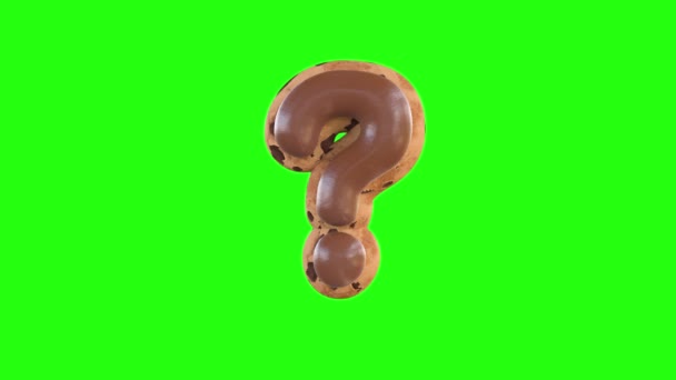 상단에 초콜릿 쿠키를 기호의 애니메이션 — 비디오