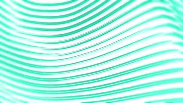Loop Animação Renderização Fundo Abstrato Linhas Onda Azul Branco Movendo — Vídeo de Stock