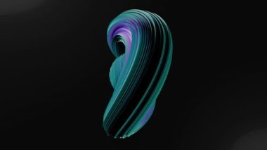 dinamik dalgalar ve renkli gelecek elementler. Modern teknoloji tasarımları ve yaratıcı kavramlar için mükemmel. 3d canlandırma