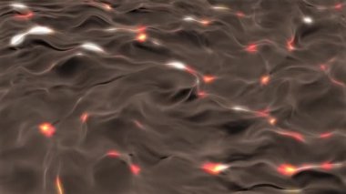 Animasyon arka planı buruşmuş desenlerin gerçek zamanı dalgalı deniz dalgaları ve neon ışıkları oluşturur.