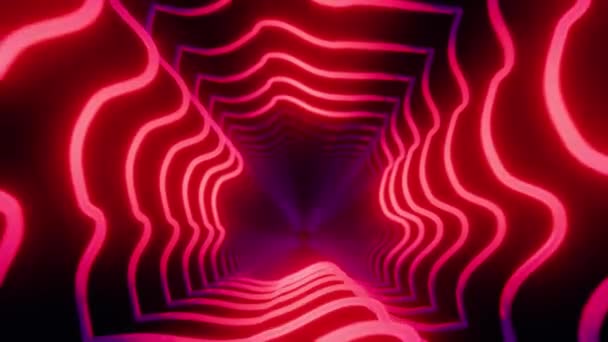 Voyager Dans Mouvement Boucle Animation Dans Tunnel Profond Apportant Des — Video