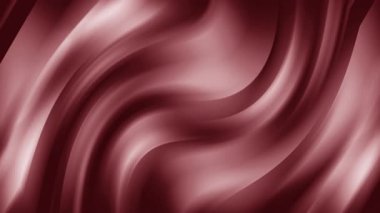 Akan kırmızı ipek kumaş rüzgarda zarif dalgalar yaratır, dinamik hareketlerle pürüzsüz ve lüks bir doku sergiler..