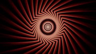 3 boyutlu hareketsiz parlayan tünel döngüsü geometrik spiral ile hipnotik fütüristik animasyon etkisi yaratıyor.