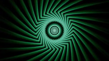 3 boyutlu hareketsiz parlayan tünel döngüsü geometrik spiral ile hipnotik fütüristik animasyon etkisi yaratıyor.