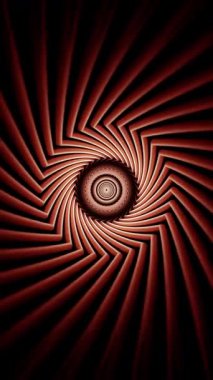 3 boyutlu hareketsiz parlayan tünel döngüsü geometrik spiral ile hipnotik fütüristik animasyon etkisi yaratıyor.