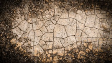 Kaba deseni olan beton duvar dokusu, eski duvar dokusu, duvarlar kirli, eski beton, eski bina dokusu