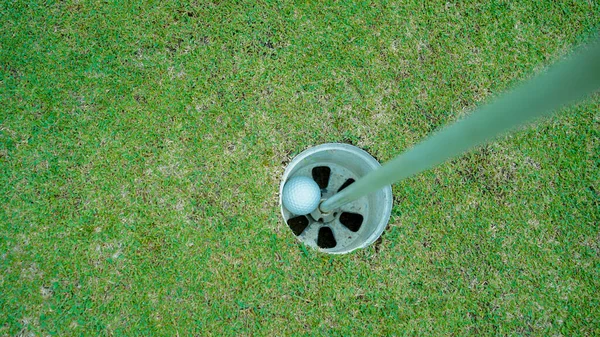 Palle Golf Sul Campo Golf Con Mazze Golf Pronte Golf — Foto Stock