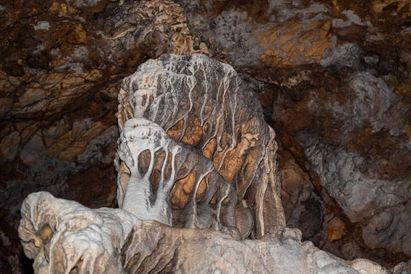 Caverna Inkaya Izmir Fechem Formações Das Cavernas Guzelbahce Yelki Turquia — Fotografia de Stock