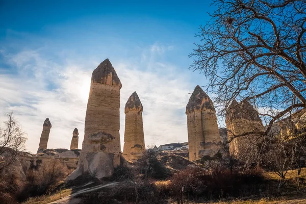 Κοιλάδα Του Έρωτα Στην Καππαδοκία Δημοφιλής Ταξιδιωτικός Προορισμός Nevsehir Τουρκία — Φωτογραφία Αρχείου