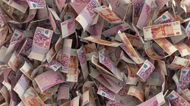  Tam ekran para birimi fon finans illüstrasyonu Euro rubel