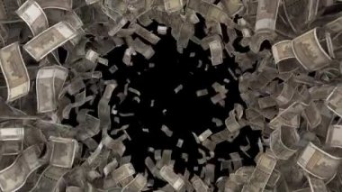 Dinamik Hint Rupisi para faturaları kenarlardan ortaya ve ortadan kenara geçiş 